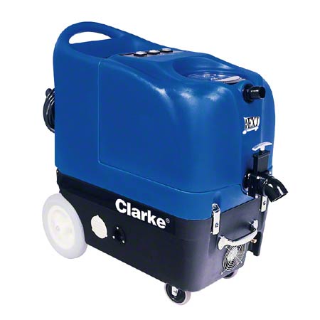 a blue portable carpet extractor machine