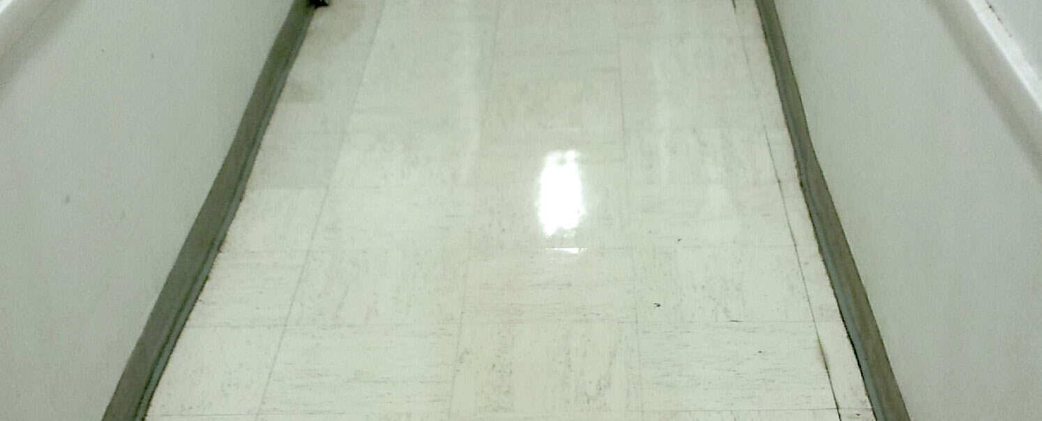a floor that's undergone high-speed burnishing